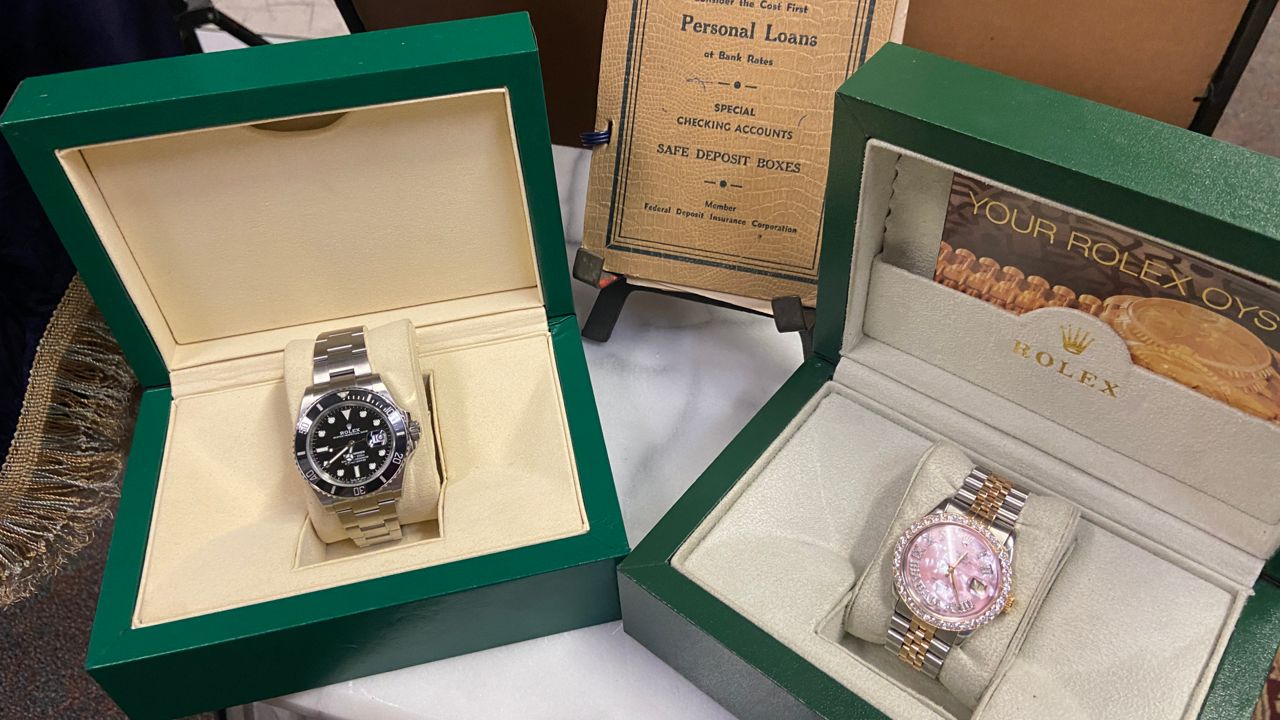 Watches will be among the items auctioned off Saturday. (Dalia Dangerfield/Spectrum Bay News 9)