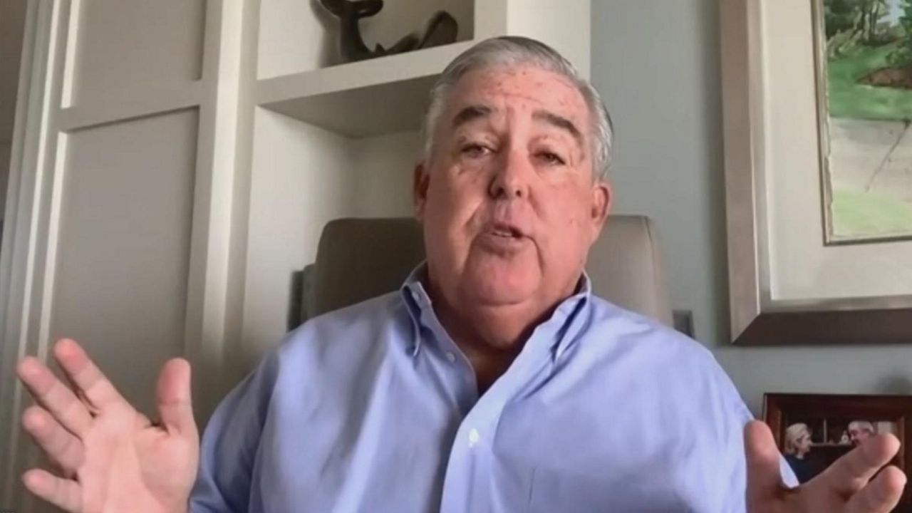 Personal-injury attorney John Morgan speaks during a virtual news conference Wednesday, November 4, 2020, a day after Florida voters passed Amendment 2. The measure gradually raises the state's minimum wage over several years to $15 an hour. Morgan was the amendment's primary backer. (Screen capture from video)