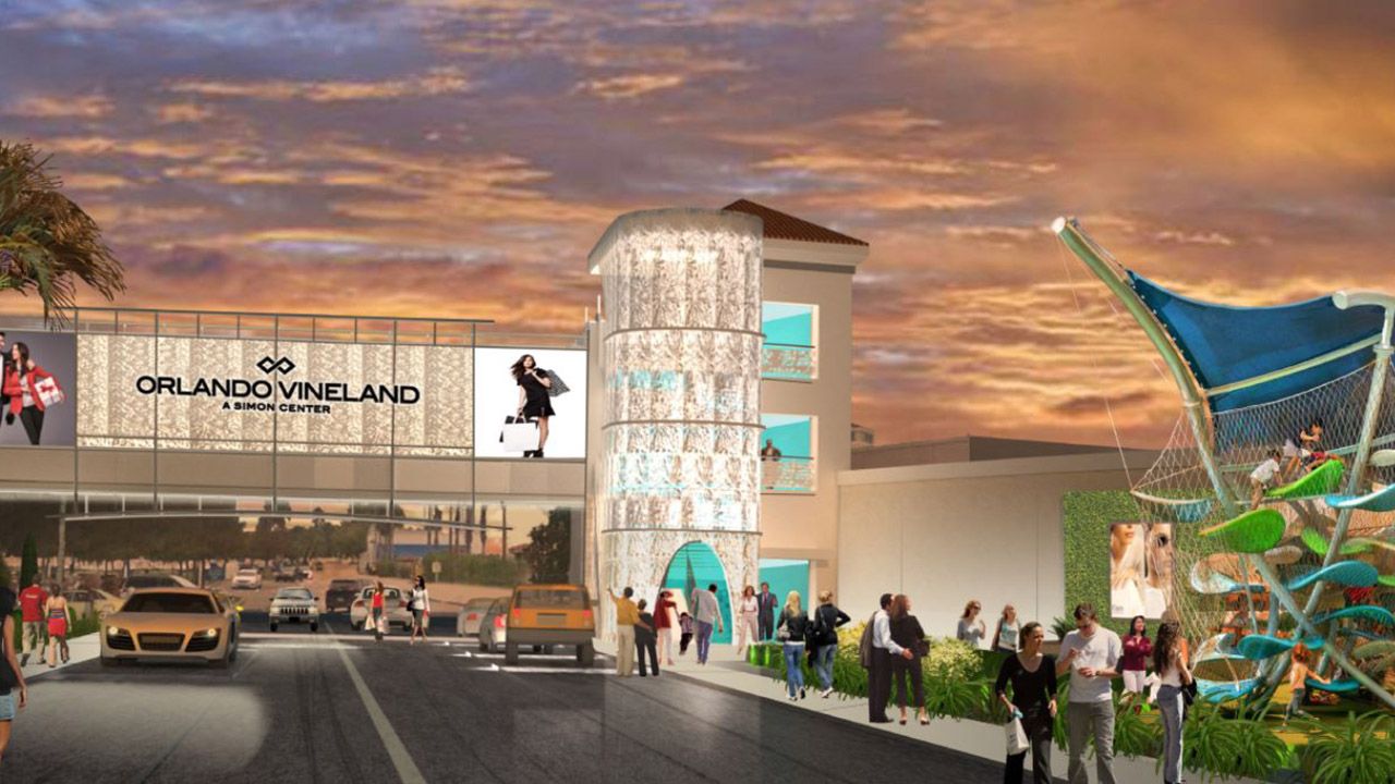 Orlando Vineland Premium Outlets will undergo a series of renovations that include improved entryways, a reimagined food hall and more. (Courtesy of Simon)