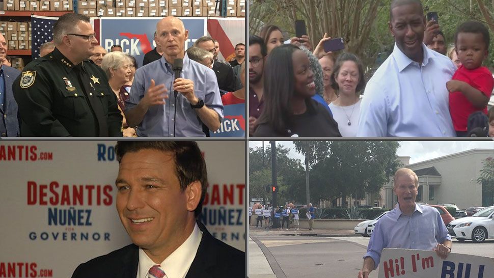 As votes continue to be counted in 2 South Florida counties, the campaigns for the U.S. Senate and Florida governor races are preparing for statewide recounts. (File photos)