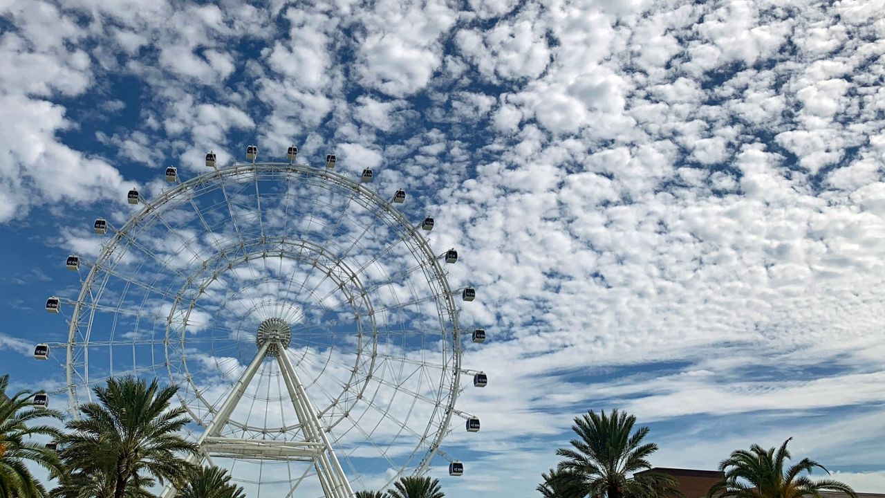 Sent via Spectrum News 13 app: Blue skies at International Drive in Orlando on Election Day, November 6, 2018. (Courtesy of Karen Lary)