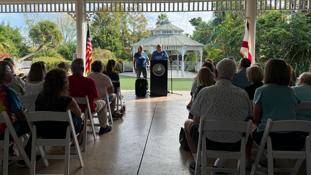Friday's event included a Pass of the Key ceremony. (Spectrum News/Julia Hazel)