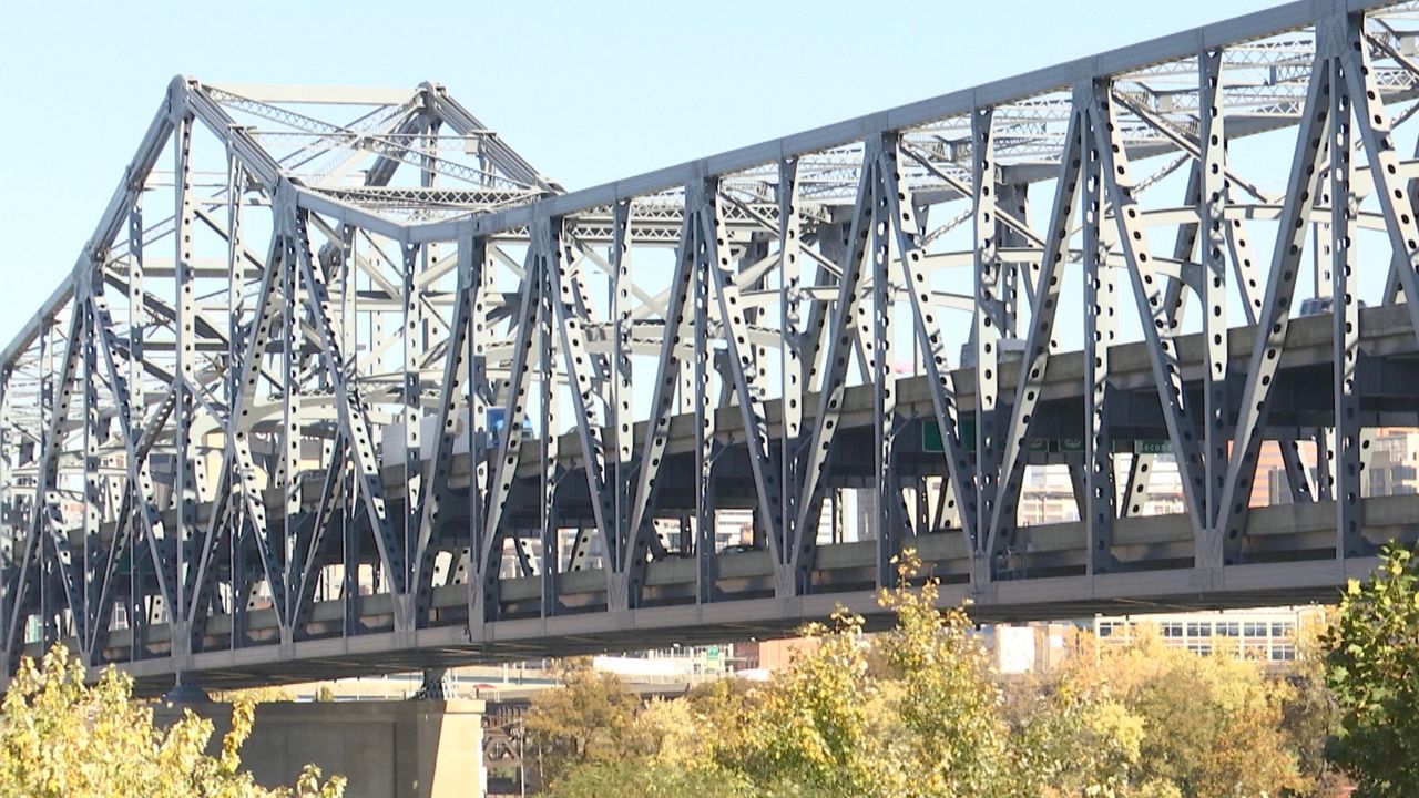 The Brent Spence Bridge Corridor Project received more federal money in grants to upgrade the structure and build a companion bridge. (Spectrum News 1/Sam Knef)