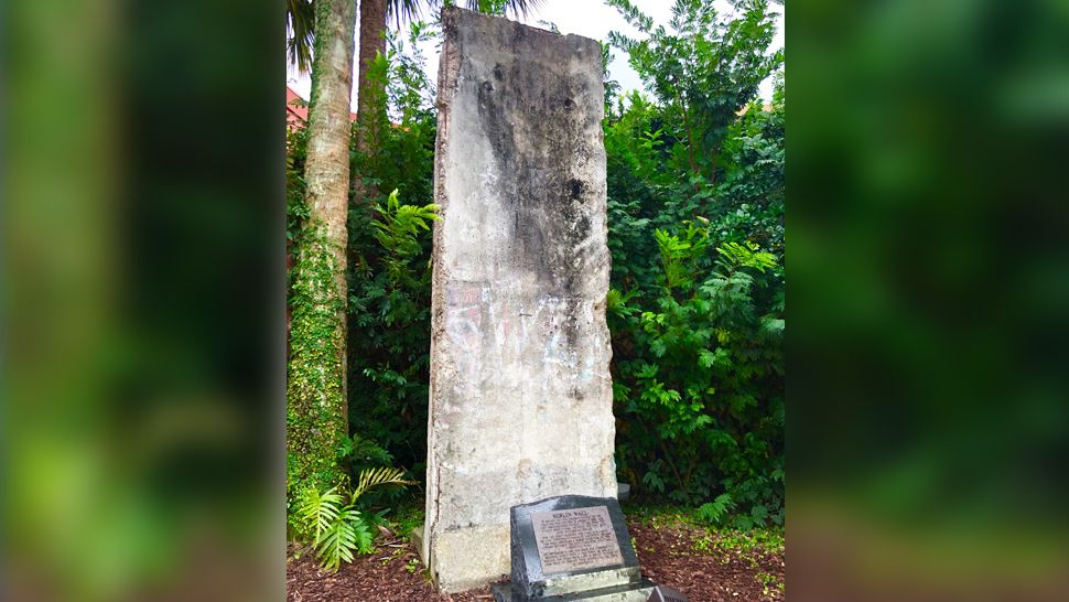 A piece of the Berlin Wall is located in Orlando, just behind the Hard Rock Cafe at Universal CityWalk. (Photo: Hard Rock)