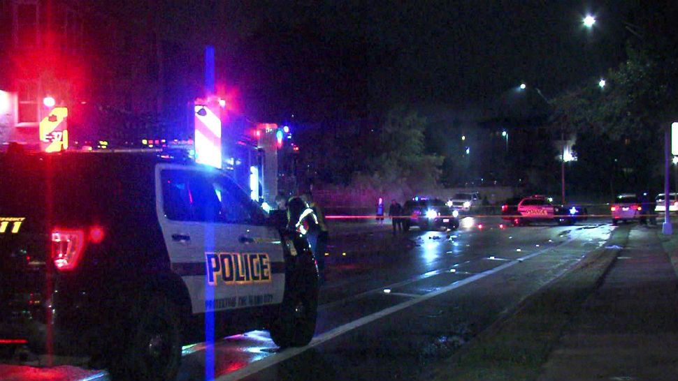 A pedestrian was hospitalized after being hit by a vehicle Wednesday night, San Antonio police said Thursday.