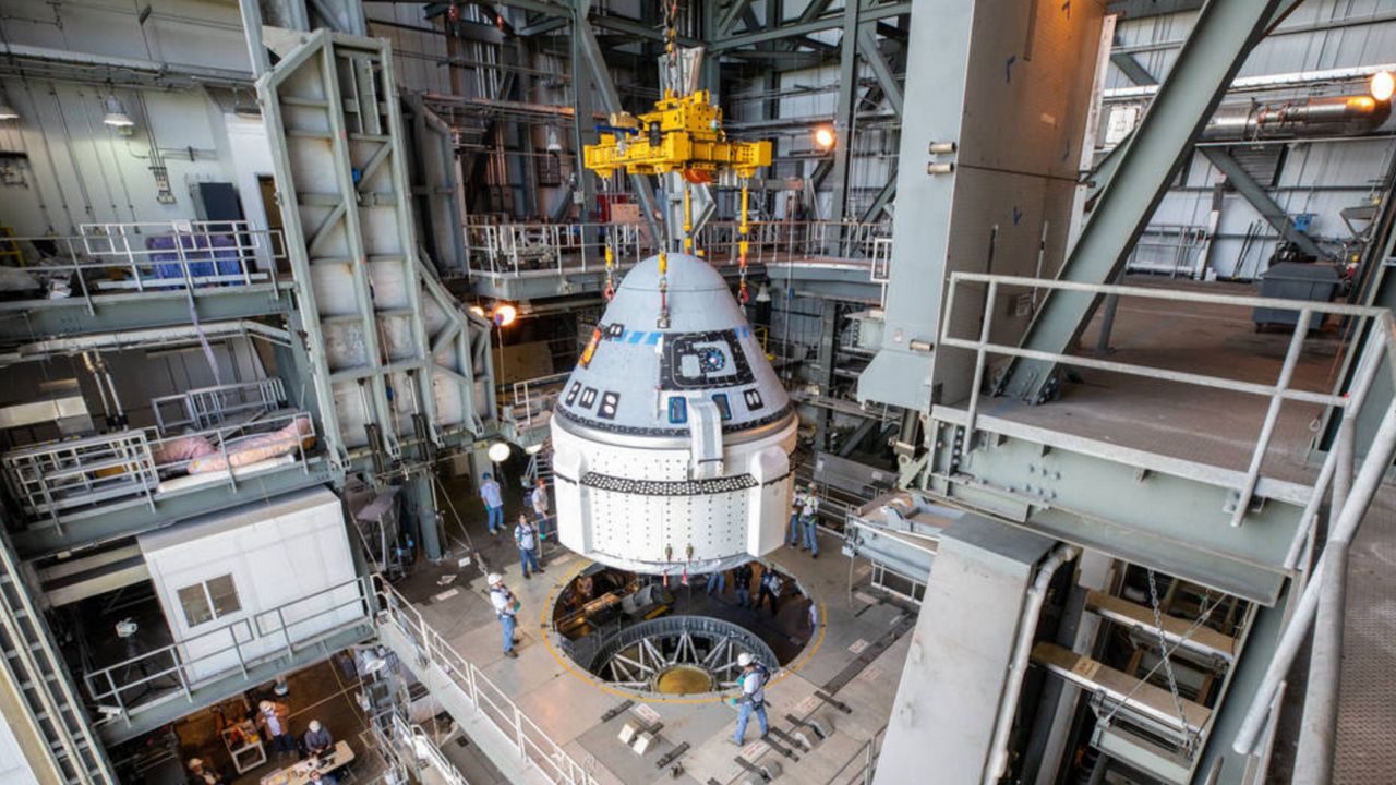 The Boeing Starliner, which will take a crew into space next year. (Boeing)