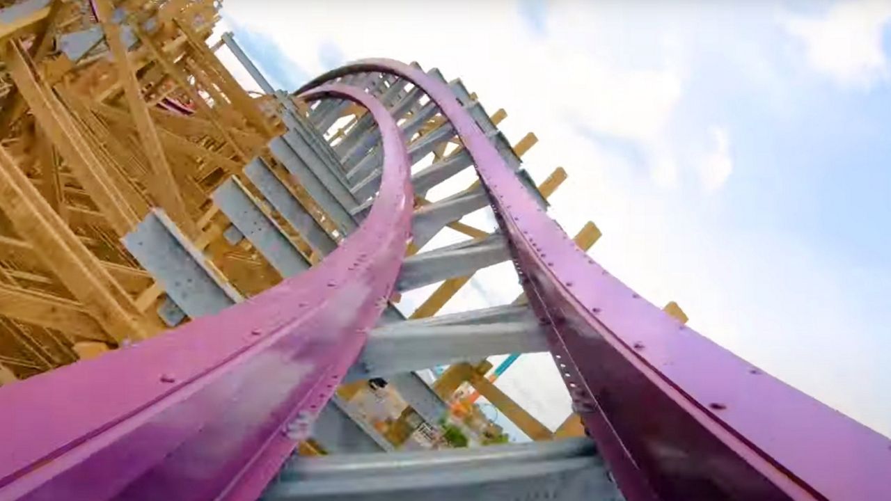 Busch Gardens released POV footage of its new Iron Gwazi coaster, which is now on track to open spring 2021. (Courtesy of Busch Gardens/YouTube)