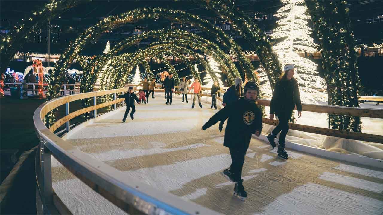 Visitors to Enchant Christmas ice skating. (Courtesy: Enchant)