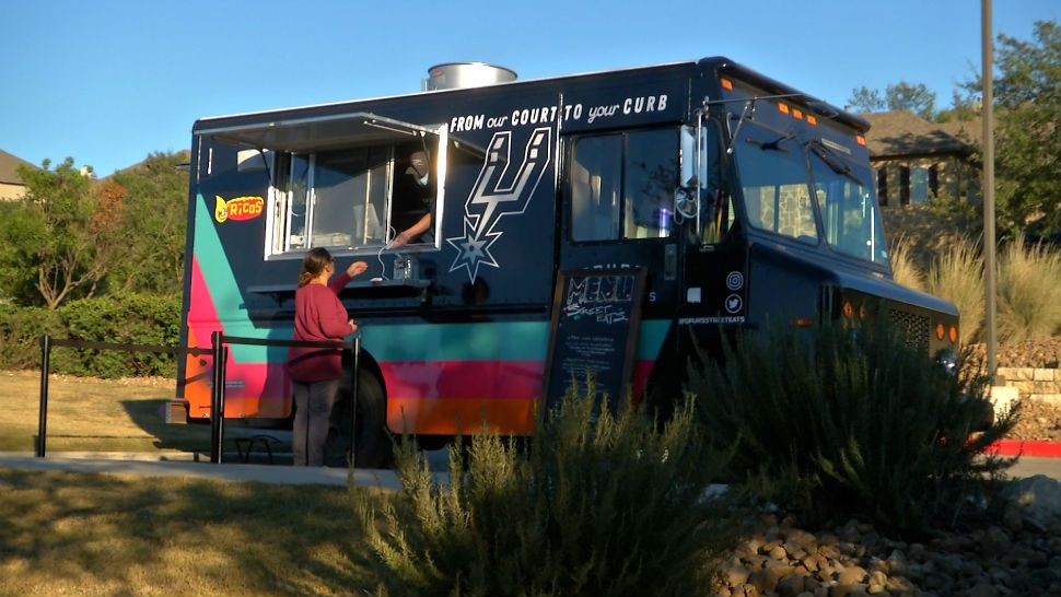 Spurs Street Eats Food Truck. 