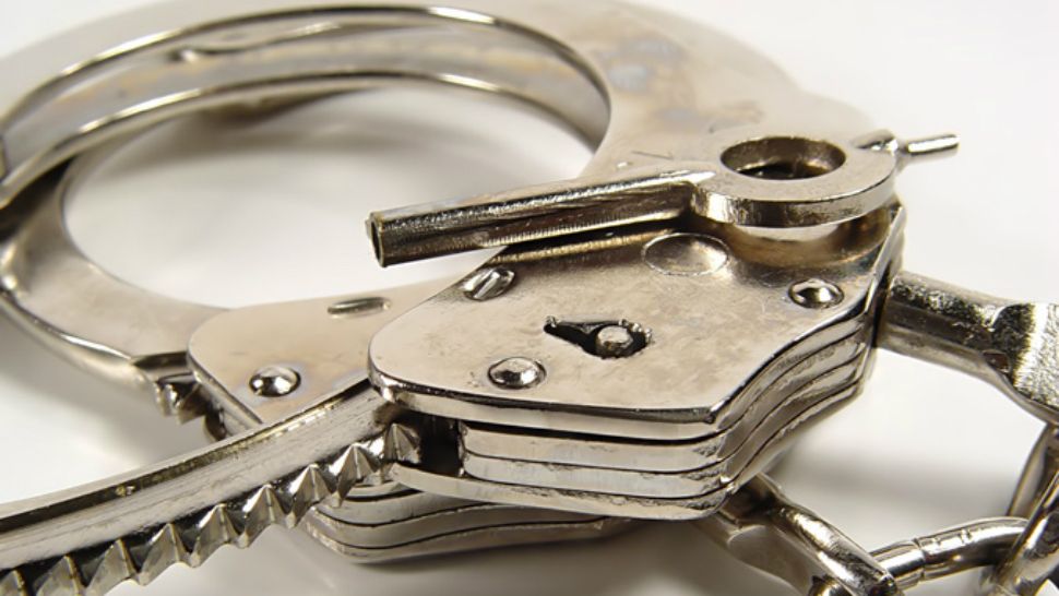 Donald Blanton Jr. is accused of fatally stabbing Joshua Rogers, according to officials. Blanton said he stabbed Rogers in self defense. (File photo of handcuffs)