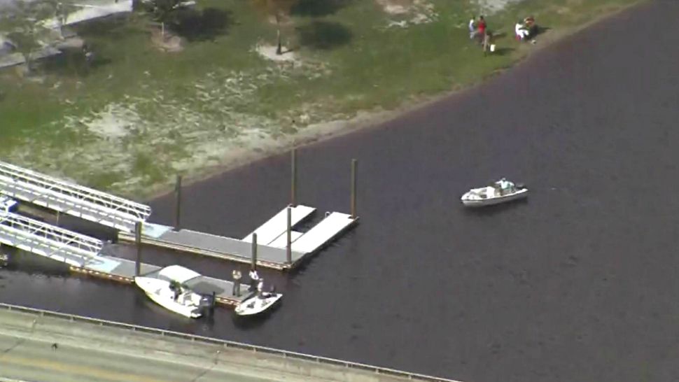 A search is underway on Lake Harney for a boater who went missing Wednesday at about noon. (Sky 13)