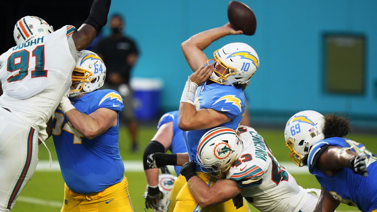 Miami Dolphins linebacker Andrew Van Ginkel's standing is on the