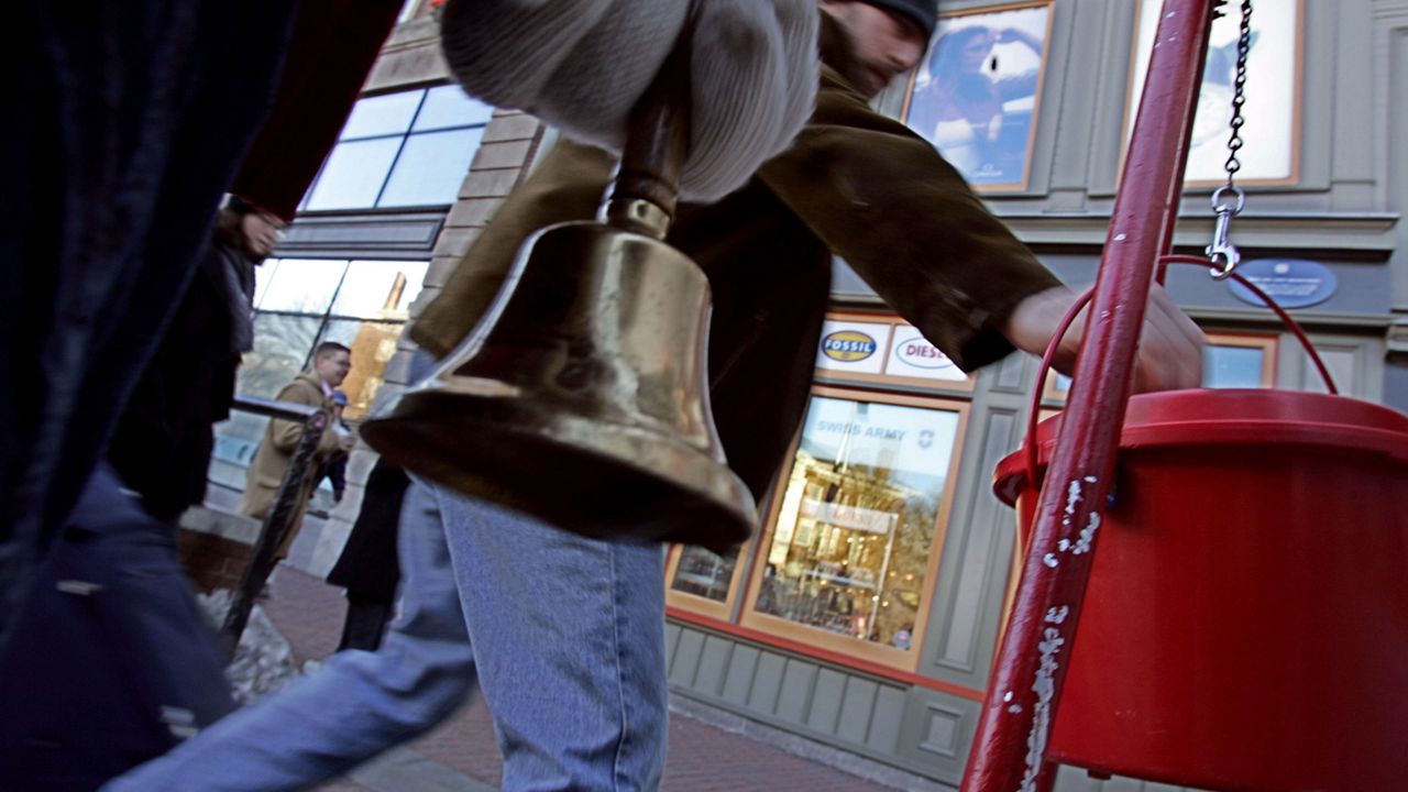 As the pandemic continues through the holidays, The Salvation Army of Orange and Osceola counties is cutting the number of traditional bell-ringers this year and soliciting donations through "virtual kettles." (File)