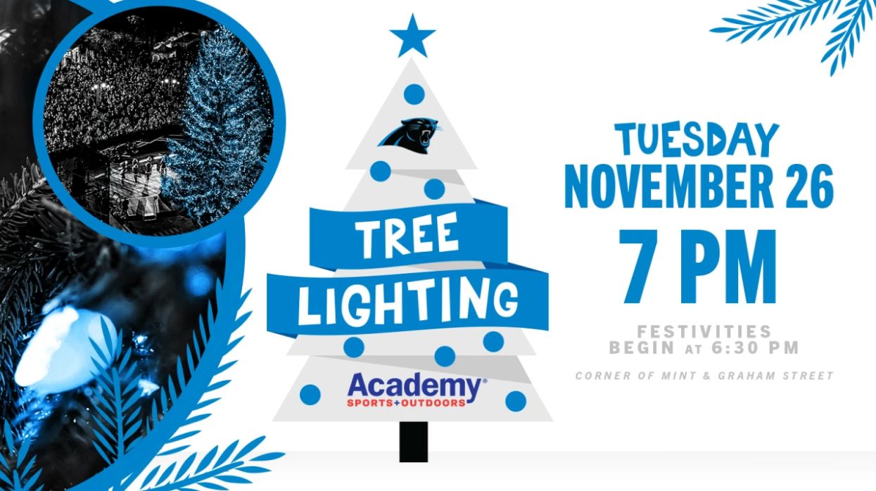Panthers 6th Annual Tree Lighting Presented By Academy Sports + Outdoors