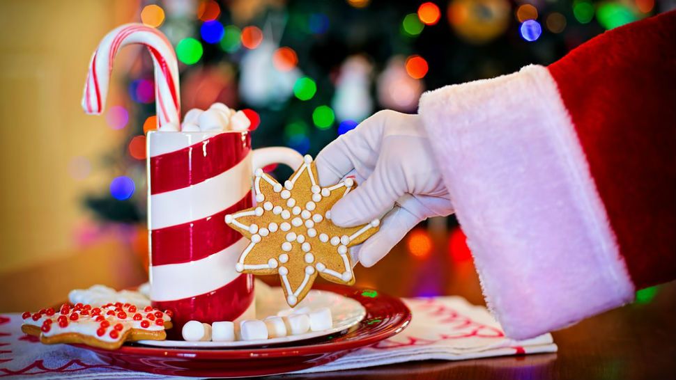 FILE photo of Santa grabbing a cookie on Christmas Eve. (Pixabay)