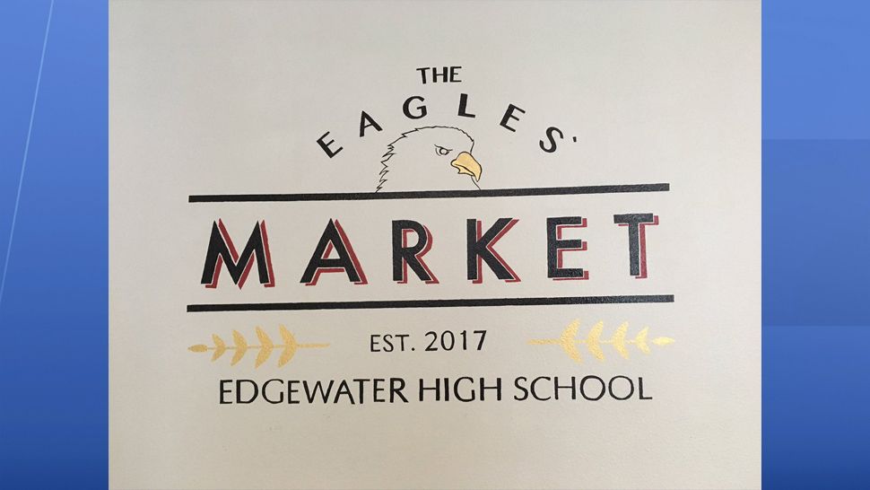At Edgewater High School, a redesigned classroom is now called the Eagles Market. It’s a place where kids can go to get food. (Erin Murray/Spectrum News 13)