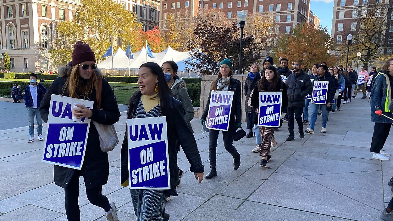 Columbia University student worker strike