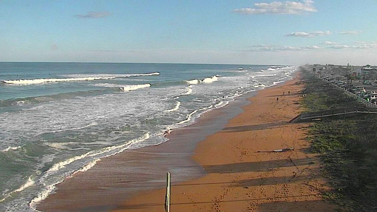 A sunny Tuesday afternoon at Flagler Beach Pier. Central Florida finally saw some sunshine Monday after a weekend of cloudy skies. (Sky 13 camera)