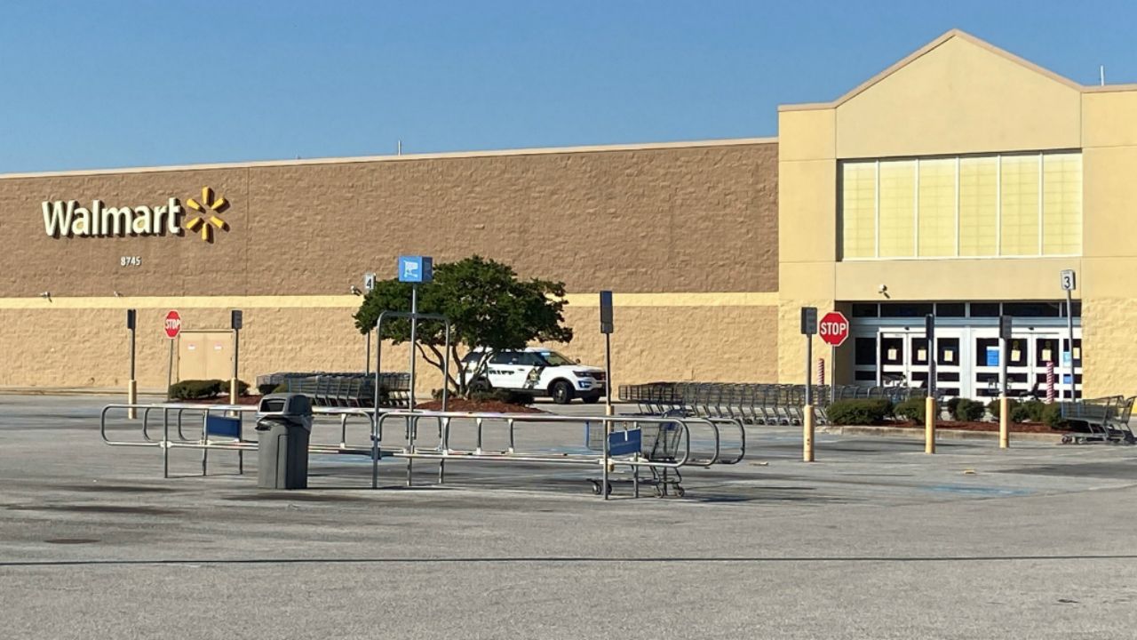 The Pasco County Sheriff's Office says deputies were called to the Walmart on State Road 54 near Little Road after man went into the crawl space above the ceiling. (Jorja Roman/Spectrum Bay News 9)