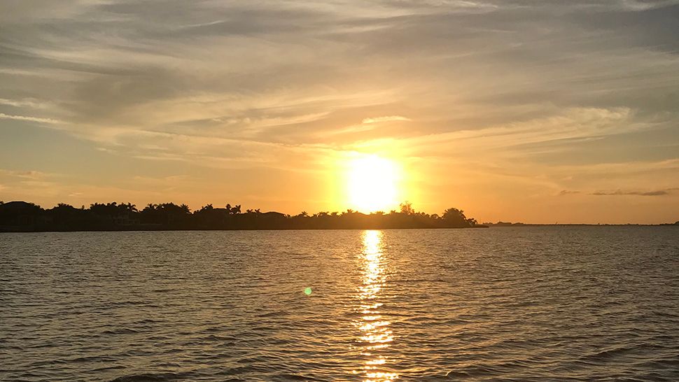 Submitted via Spectrum Bay News 9 app: Sunset in Bradenton from Manatee River, Sunday, Nov. 11, 2018. (Courtesy of Brenda Fox)