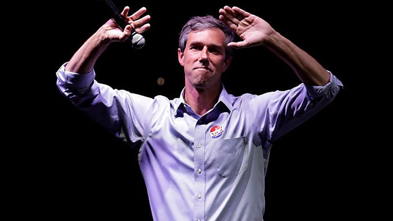  In this Nov. 6, 2018, file photo, Rep. Beto O'Rourke, D-Texas, the 2018 Democratic candidate for U.S. Senate in Texas, makes his concession speech at his election night party in El Paso, Texas. If the Democratic 2020 presidential field is waiting on pins and needles for O’Rourke to decide if he wants to run, it could be a long wait. The outgoing Texas congressman’s team says he has no timeline for deciding if he’d like to try to oust President Donald Trump. (AP Photo/Eric Gay, File)