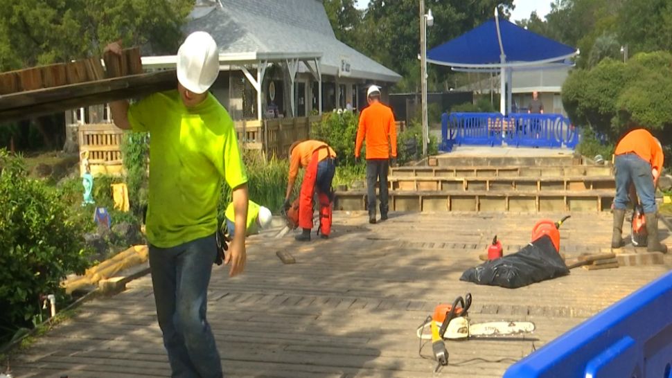 The renovations at Weeki Wachee Springs State Park are expected to be completed by March 15. (Kim Leoffler/Spectrum Bay News 9)