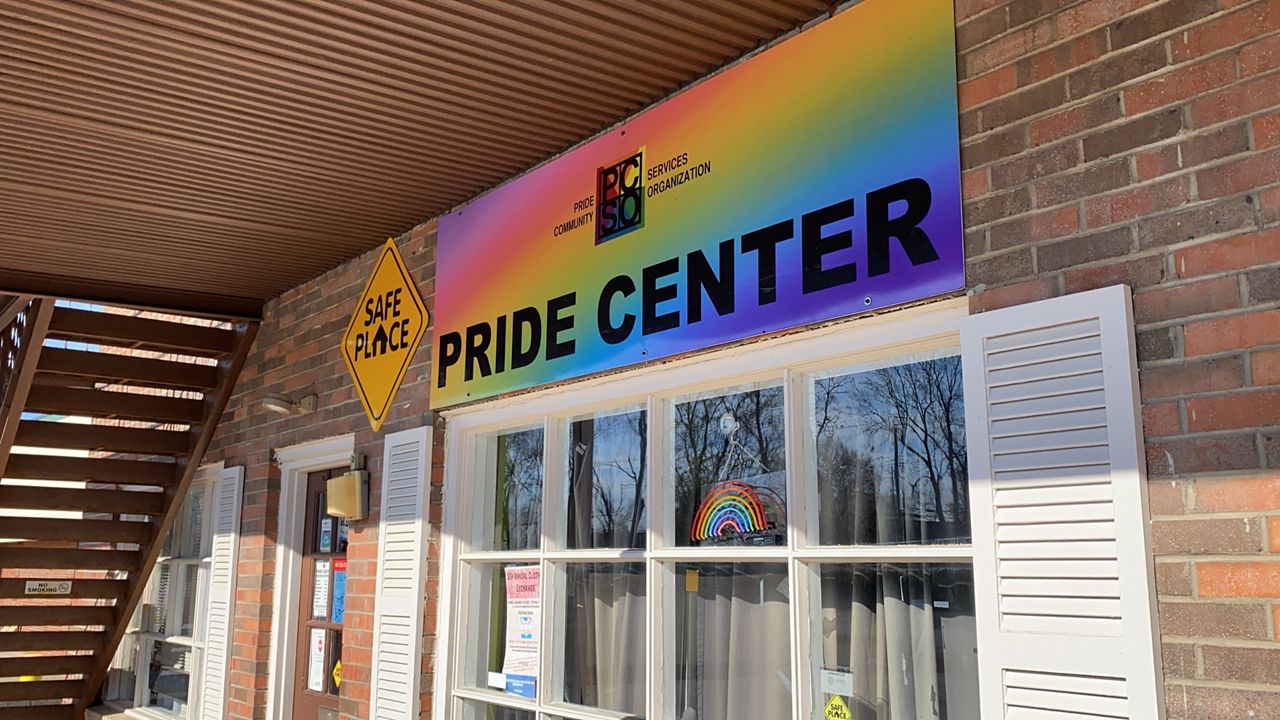 Signage displays outside of The Lexington Pride Center (Spectrum News 1/Diamond Palmer)