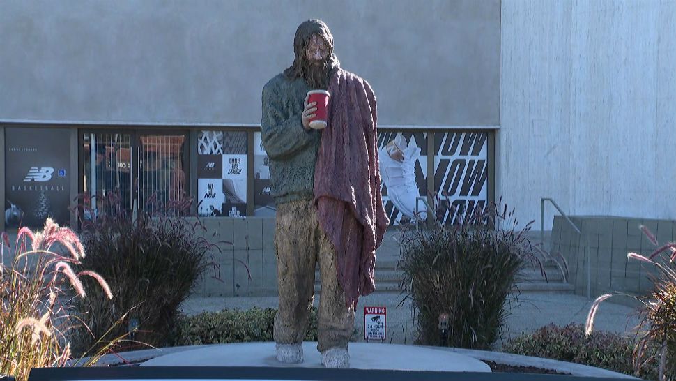 Artist Unveils Sculpture of Homeless Man to Highlight LA’s Crisis