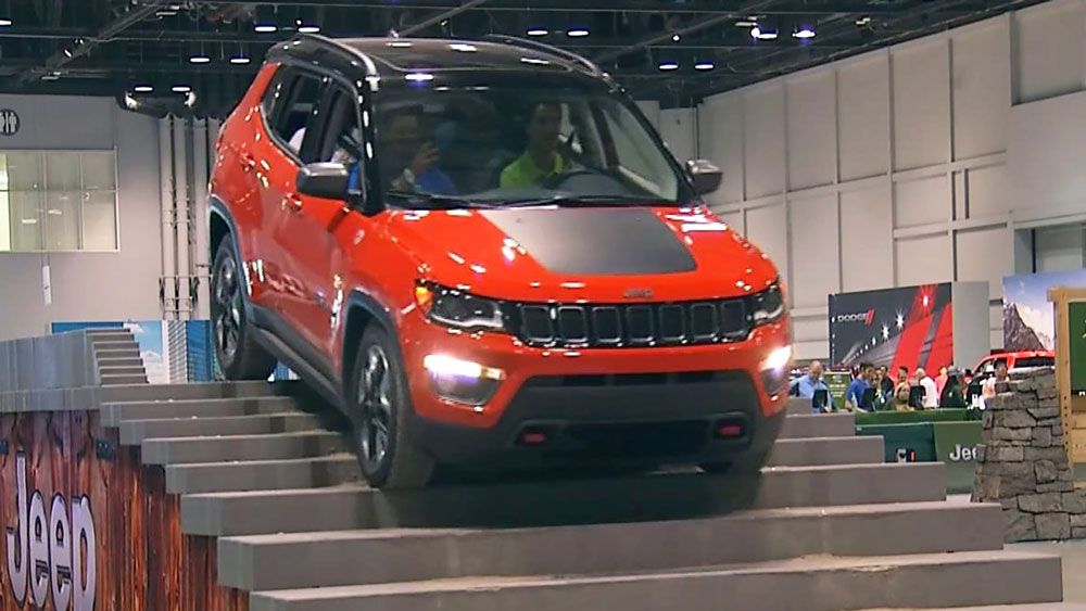 Test drive a Jeep at Camp Jeep at the Central Florida International Autoshow. (Spectrum News)