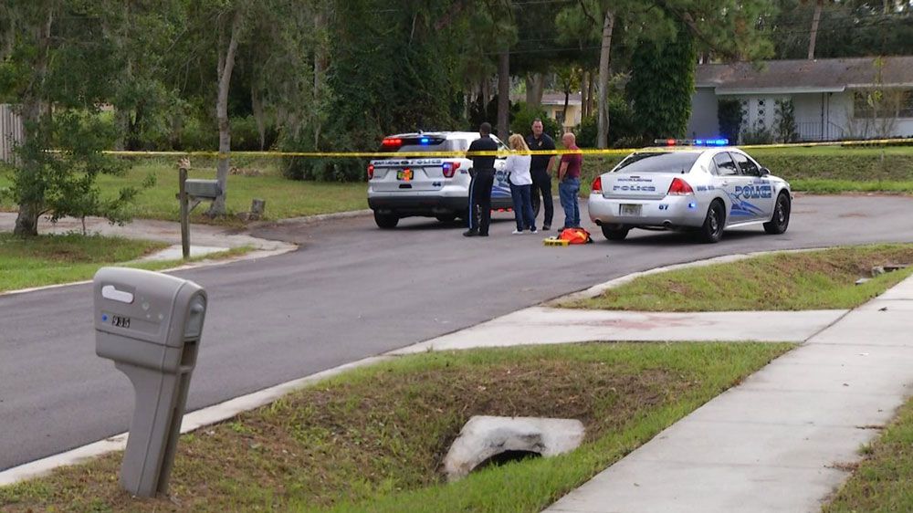 Rockledge police investigate a man's brutal stabbing in Rockledge. He was found naked and bleeding outside a home. (Jon Shaban, Spectrum News)