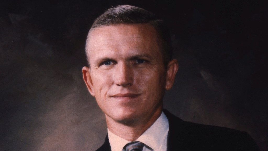 This late 1960s portrait shows U.S. Col. Frank Borman, commander of the Apollo 8 flight. Borman died Tuesday, Nov. 7, 2023, in Billings, Mont., according to a NASA statement. (AP Photo/File)