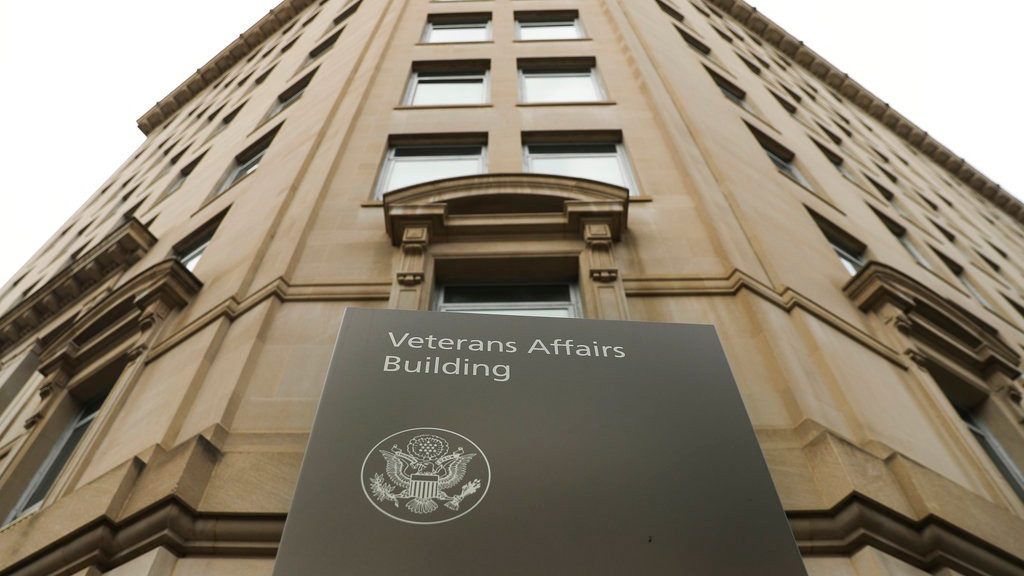 Veteran Affairs building near the White House in Washington, Feb. 14, 2018. (AP Photo/Pablo Martinez Monsivais)