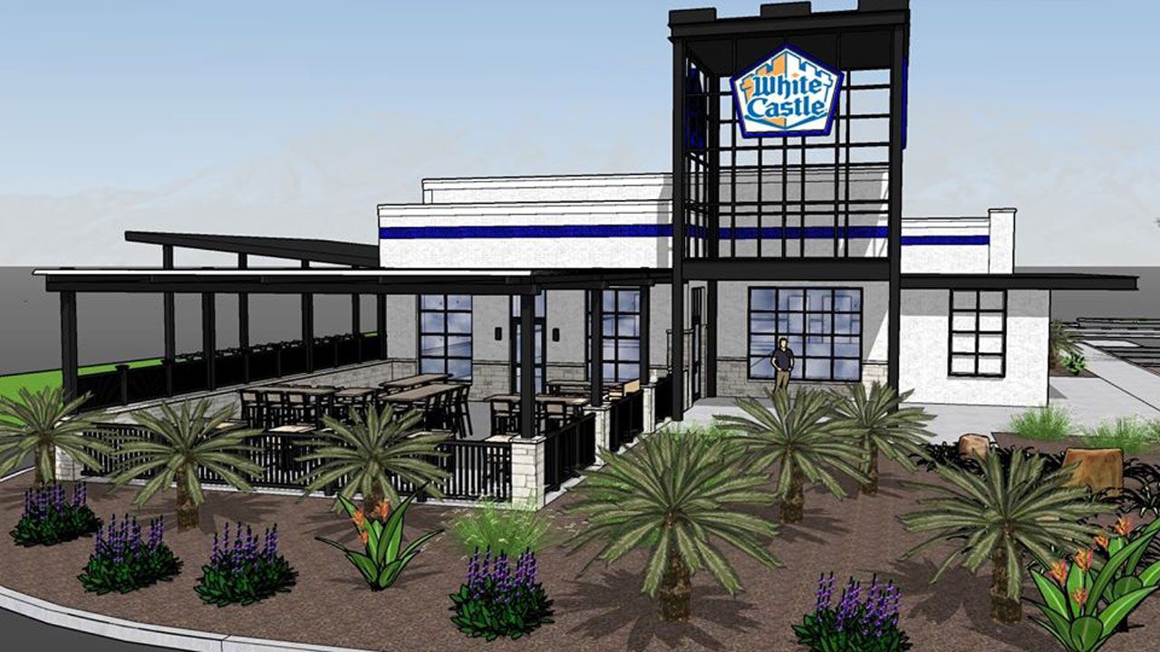 A rendering of the White Castle coming to Orlando next year. (Courtesy of White Castle/Facebook)