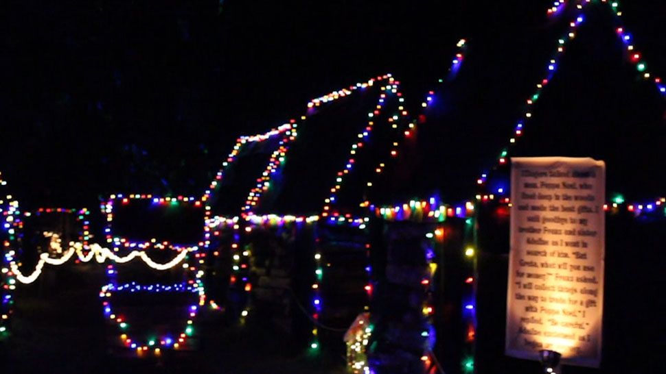 Zach Glaros has been creating a Christmas Trail in Plant City since 2015. (Courtesy of Syra Glaros)