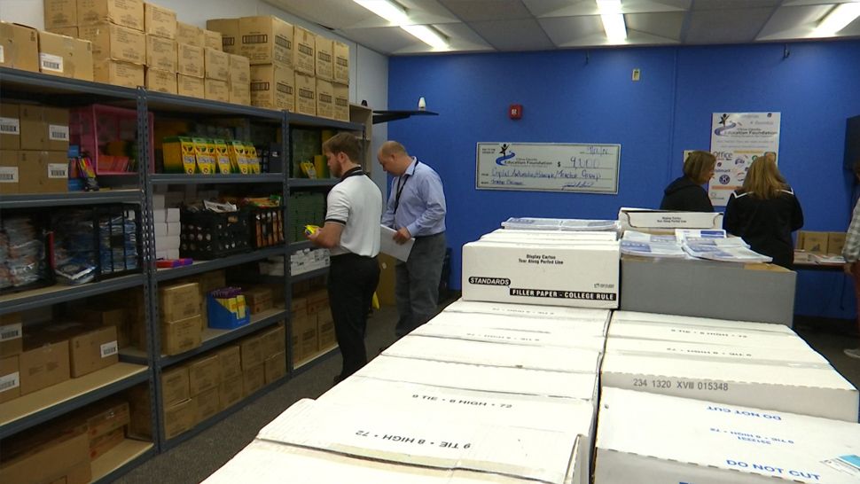 Teachers in Citrus County are getting some help filling their classrooms with supplies for their students thanks to a new free school store just for them. (Kim Leoffler/Spectrum Bay News 9)