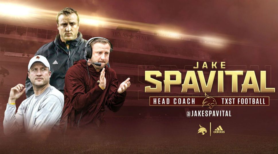Announcement of Jake Spavital as Head coach for Texas State Football. (Courtesy: Texas State University Twitter page)