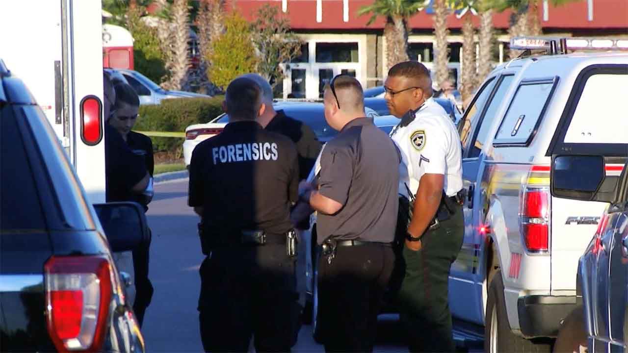 Hillsborough County Sheriff's Office deputies, detectives, and forensics personnel at a crime scene in Gibsonton where the remains of an adult male were found on Friday, Nov. 29, 2019. (Gabrielle Arzola/Spectrum Bay News 9)