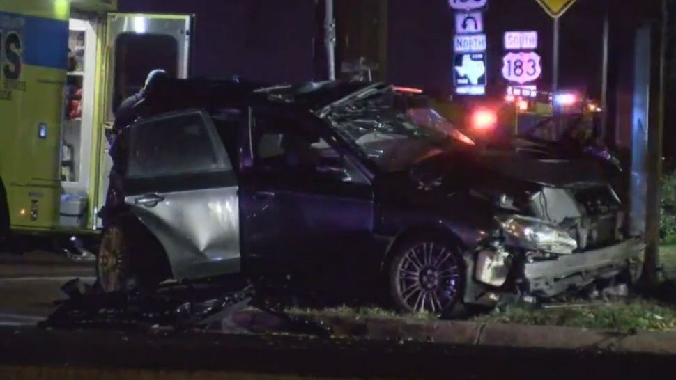 Scene of a fatal crash in north Austin. (Courtesy: Robert from the Stringr National Desk)