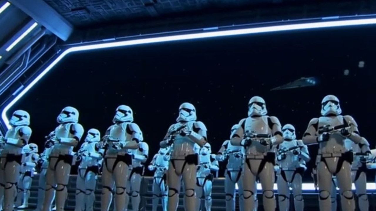 Stormtroopers in Star Wars: Rise of the Resistance at Disney's Hollywood Studios. (Courtesy of Disney Parks)