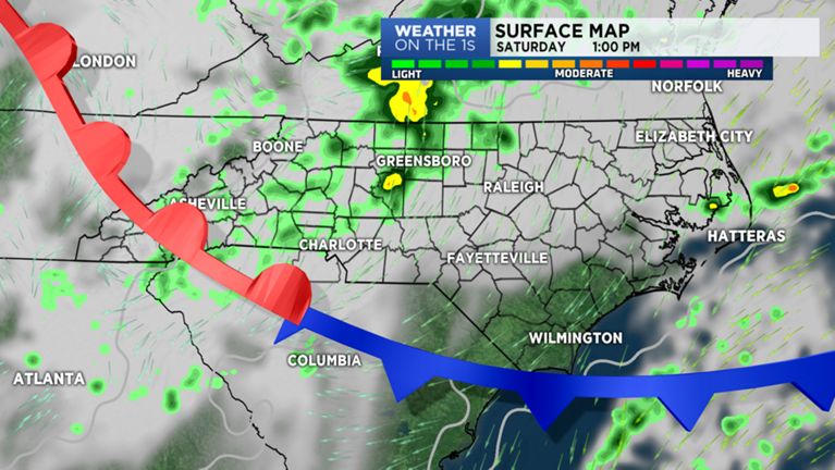 north carolina weather map North Carolina Weather Map Map Vectorcampus Map north carolina weather map