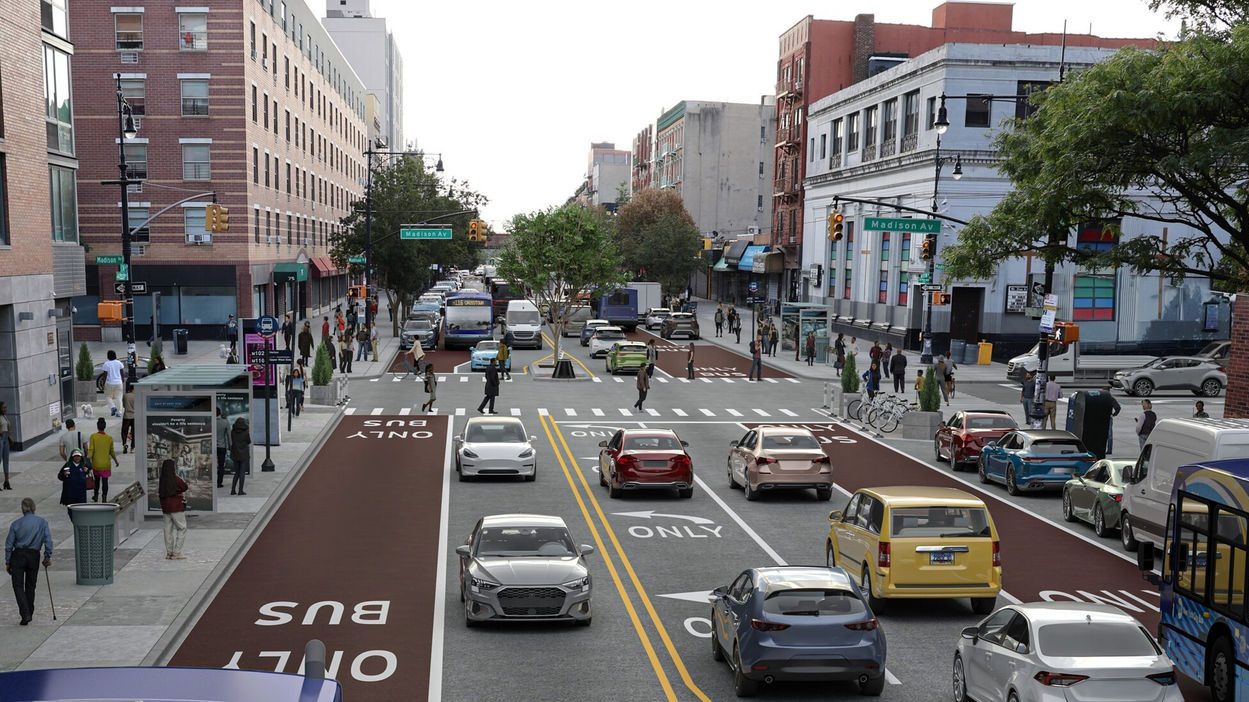 NYC Starts 116th Street Bus Lane Construction to Speed Commutes