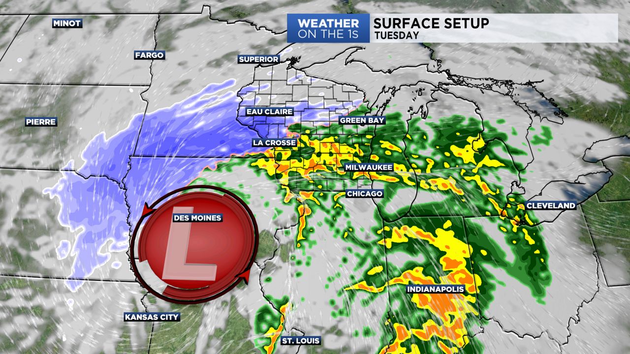 Wisconsin Tuesday Forecast