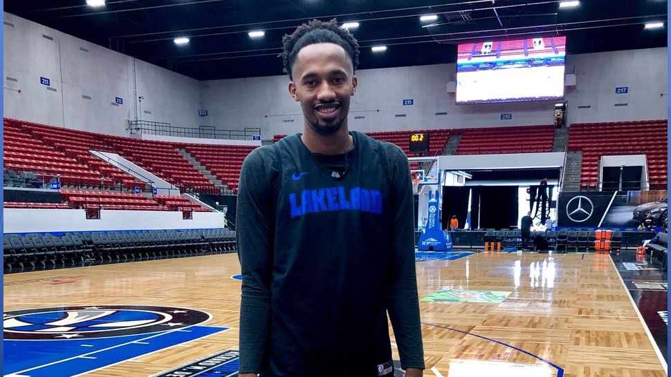 Braian Angola-Rodas played for the Orlando Magic during the team's summer league play. Following that season, they signed him to their G-League team, the Lakeland Magic. (Stephanie Claytor/Spectrum Bay News 9)