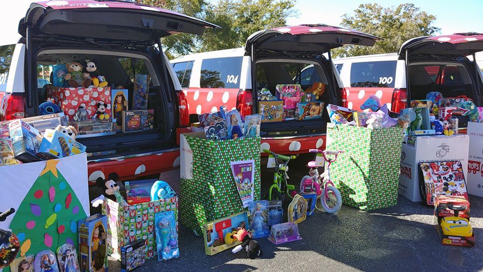 Toys for Tots, in partnership with the U.S. Marine Corps and the Disney VoluntEARS program, has collected about 30,000 toys.  (Ashley Carter/Spectrum News 13)