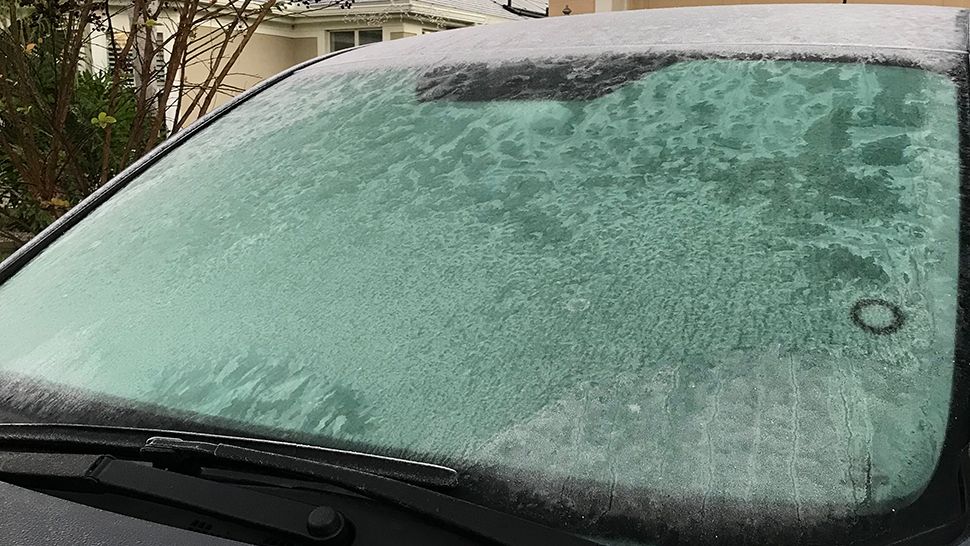 Vehicle with frost in Central Florida. (Spectrum News file)