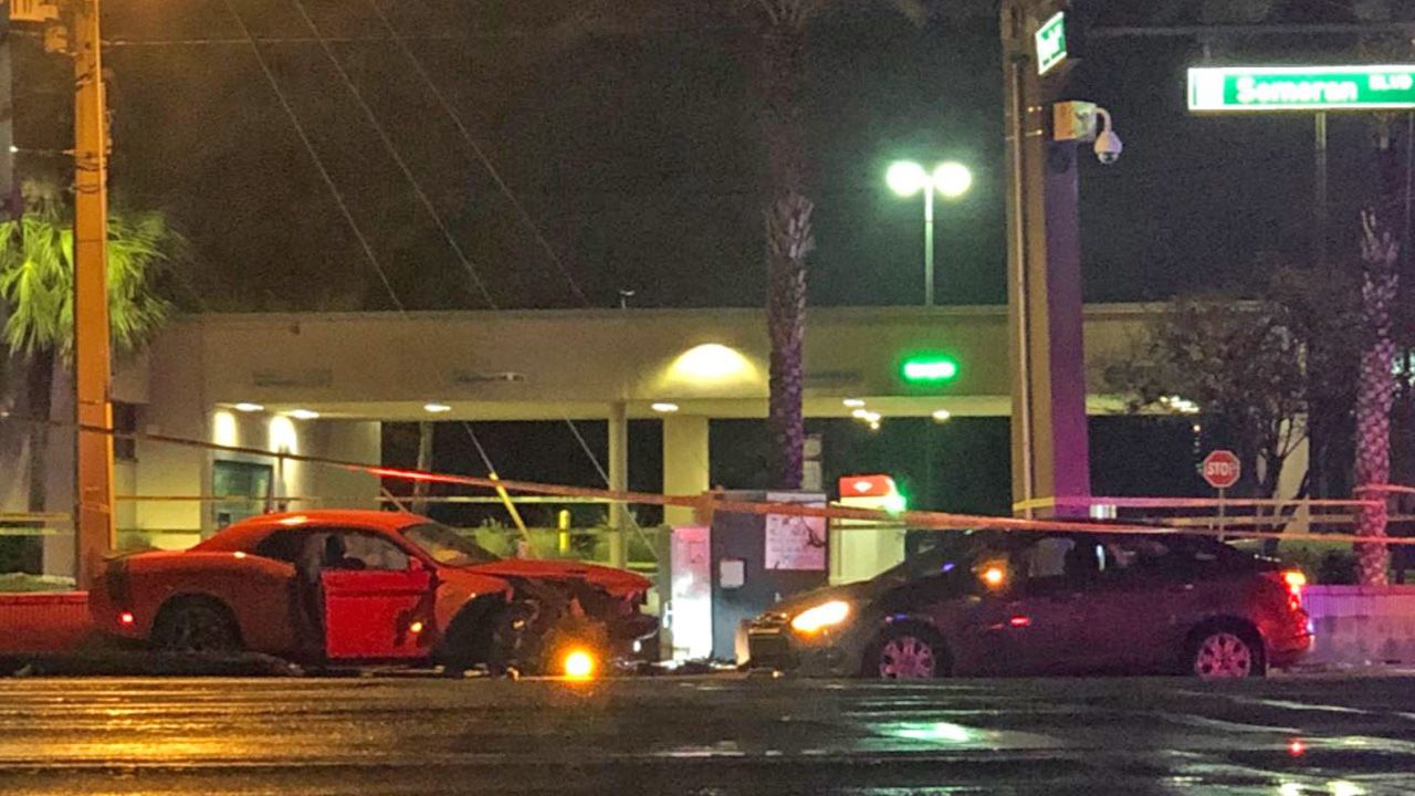 At around 2:32 a.m. Friday, officers responded to a shooting at the intersection of Curry Ford Road and South Semoran Boulevard, stated Lt. Ian Berkman of the Orlando Police Department. (Nicole Griffin/Spectrum News 13)