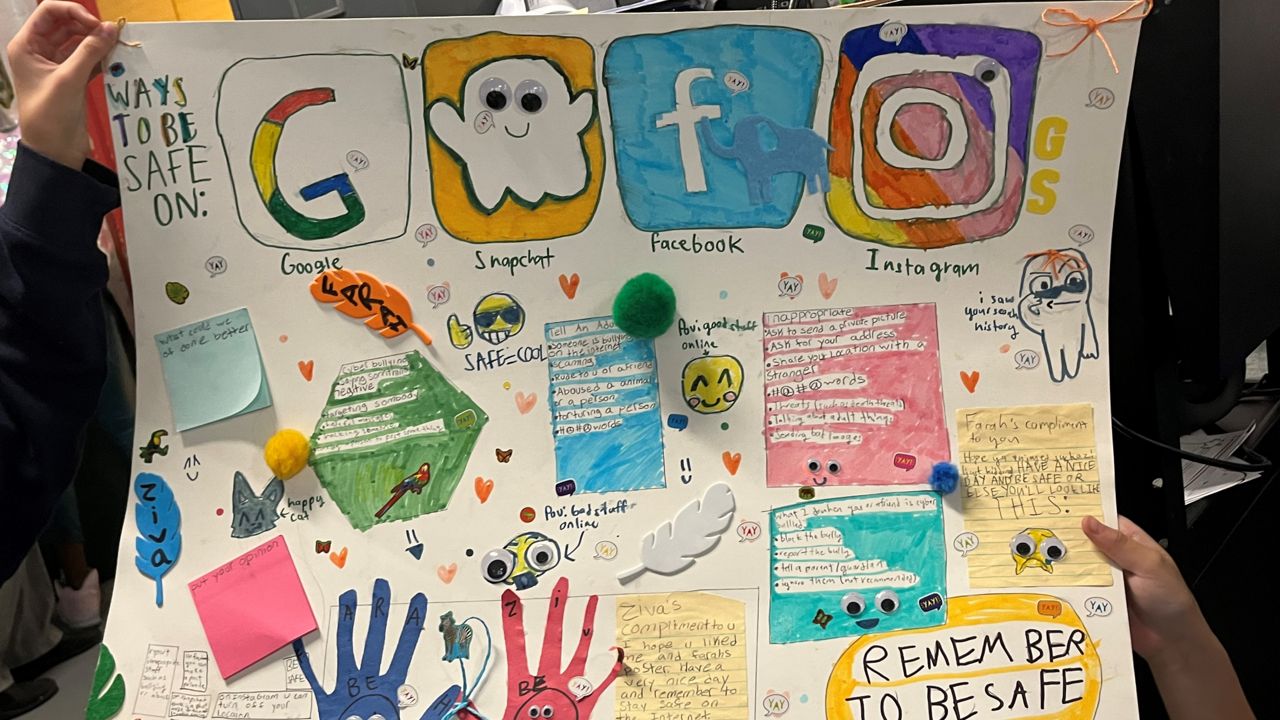 One of the final projects created by a participant in the "All About Media" program. (Photo courtesy of the Girl Scouts of Central and Western Massachusetts)