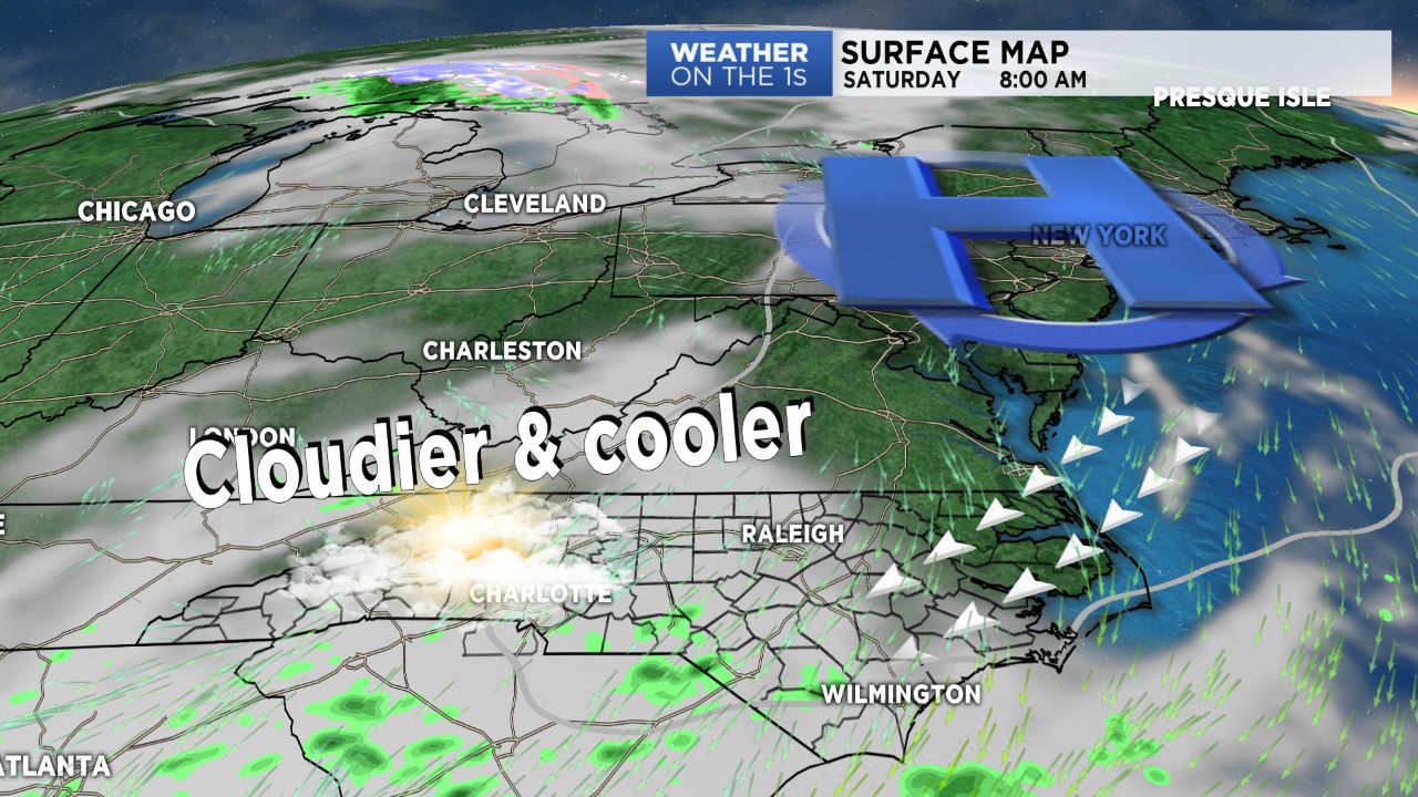 Cloudy and cool to start the weekend