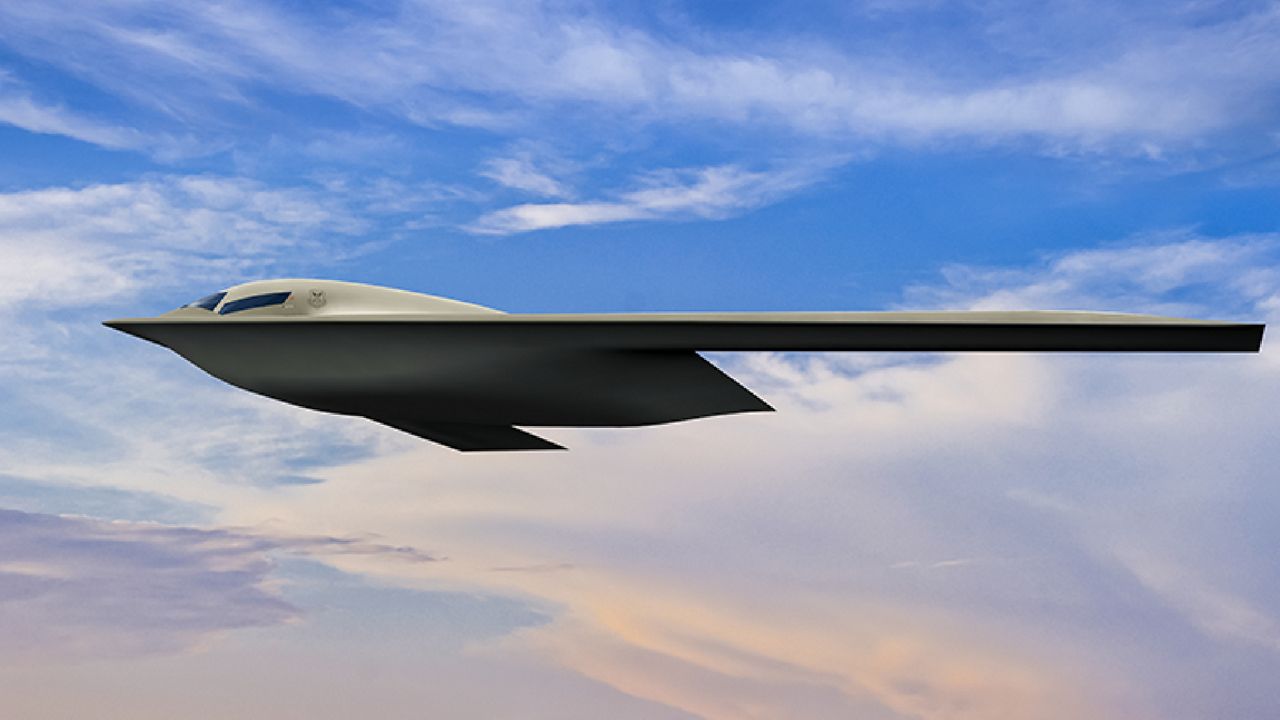 An artist's rendering of the B-21 Raider, which will be unveiled Friday Dec. 2 in California. The next-generation bomber will eventually be stationed at Whiteman Air Force Base in Western Missouri. (Courtesy: Northrop Grumman)