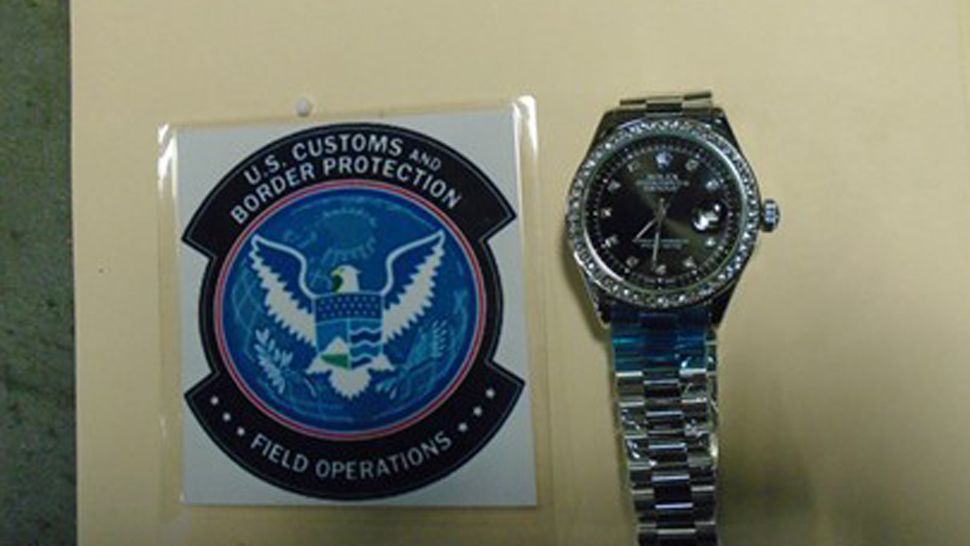 A look at the fake Rolex watch from Hong Kong containing fake Rolex watches/COURTESY U.S. Customs and Border Protection (CBP).  COURTESY 